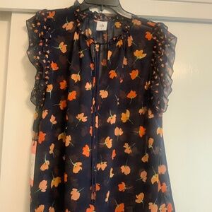 Cabi short sleeve sheer top